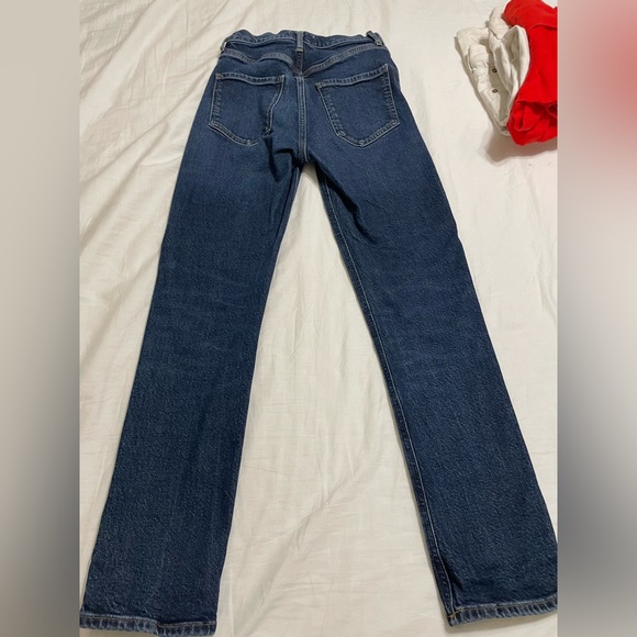 Agolde Riley Long Jeans (Medium/Dark) - Picture 3 of 5